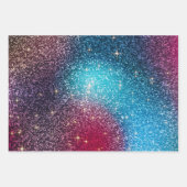 Irisierender Glitzer Geschenkpapier Set (Vorderseite 2)