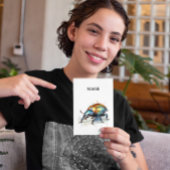 Irisierender Käfer in Wasserfarbe, nach Maß Postkarte