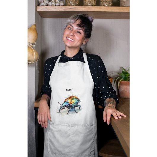 Irisierender Käfer in Wasserfarbe, nach Maß Schürze