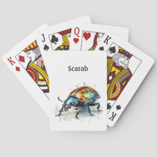 Irisierender Käfer in Wasserfarbe, nach Maß Spielkarten