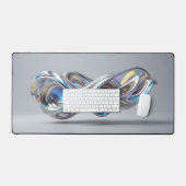 irisierender Metallstrom Schreibtischunterlage (Tastatur & Maus)
