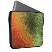 Irisierender Orange- und grüner Laptop-Sieb Laptopschutzhülle (Vorne Rechts)