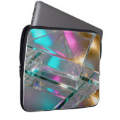 Irisierender Regenbogen - Holografischer Glitter  Laptopschutzhülle (Vorne Rechts)