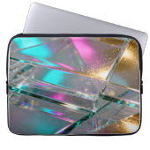 Irisierender Regenbogen - Holografischer Glitter  Laptopschutzhülle (Vorderseite)