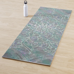 Irisierender Schimmer-Mandala Boho-Chic-Gym Yogamatte