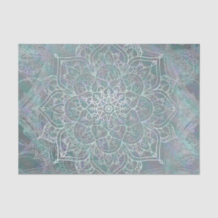 Irisierender Schimmer-Mandala Boho Chic Seidenpapier