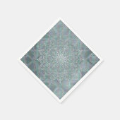 Irisierender Schimmer Mandala Boho Chic Serviette (Ecke)