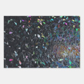 Irisierendes abstraktes Buntglas-Muster Geschenkpapier Set (Vorderseite 2)