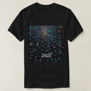 Irisierendes abstraktes Buntglas-Muster T-Shirt