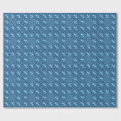 Irisierendes Blau. Geschenkpapier (Flach)