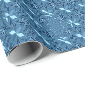 Irisierendes Blau. Geschenkpapier (Rolleneckpunkt)