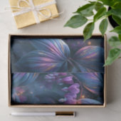 Irisierendes Blutherz-Botanik-Decoupage Seidenpapier (Geschenk)