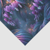 Irisierendes Blutherz-Botanik-Decoupage Seidenpapier (Ausschnitt)