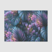 Irisierendes Blutherz Botanisches Decoupage Seidenpapier (Vorderseite)