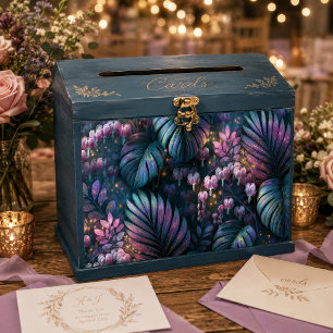 Irisierendes Blutherz Botanisches Decoupage Seidenpapier