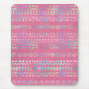 Irisierendes Bohemian-Einhorn-Muster Mousepad