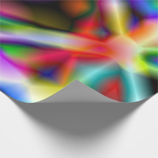 Irisierendes Chrom fünf Geschenkpapier (Ecke)