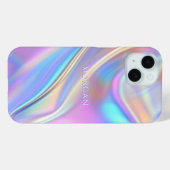 Irisierendes Design, klassischer weißer Textname Case-Mate iPhone Hülle (Rückseite (Horizontal))