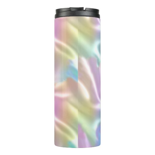 Irisierendes Design, Lila Skriptname Thermosbecher (Rückseite)