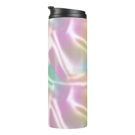 Irisierendes Design, Lila Skriptname Thermosbecher (Nach rechts gedreht)