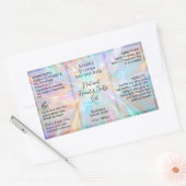 Irisierendes Flaschenetikett 4oz-Tropferprodukt Rechteckiger Aufkleber (Umschlag)