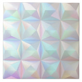 Irisierendes geometrisches 3D Quadrat ID1178 Fliese (Vorderseite)
