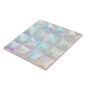 Irisierendes geometrisches 3D Quadrat ID1178 Fliese (Seite)