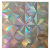 Irisierendes geometrisches Sternenmuster ID1179 Fliese (Vorderseite)