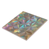 Irisierendes geometrisches Sternenmuster ID1179 Fliese (Seite)