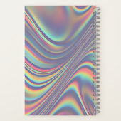 Irisierendes Holografisches Wirbel-Textur Notizblock (Rückseite)