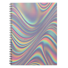 Irisierendes Holografisches Wirbel-Textur Notizblock