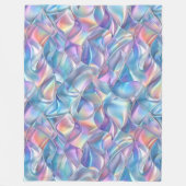 Irisierendes Metallisches 6 Geometrisches Fleecedecke (Vorderseite)
