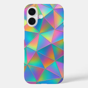 Irisierendes Polygon iPhone 16 Hülle