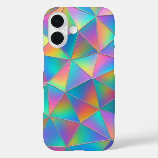 Irisierendes Polygon iPhone 16 Hülle