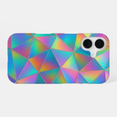 Irisierendes Polygon iPhone 16 Hülle (Rückseite (Horizontal))