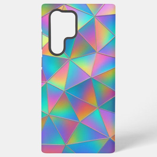 Irisierendes Polygon Samsung Galaxy Hülle (Rückseite)