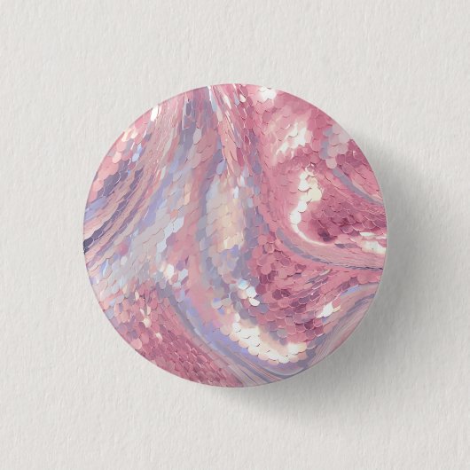 Irisierendes Rosa und Lila Button (Vorderseite)