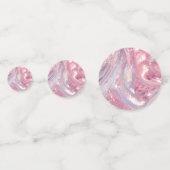 Irisierendes Rosa und Lila Konfetti (Vorderseiten)