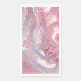 Irisierendes Rosa und Lila Paillette Serviette