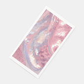 Irisierendes Rosa und Lila Paillette Serviette (Ecke)