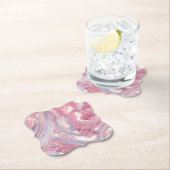 Irisierendes Rosa und Lila Untersetzer (Vor Ort)