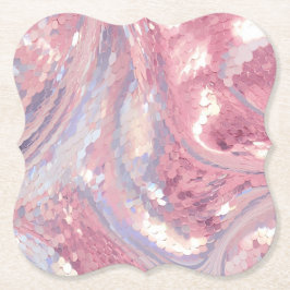 Irisierendes Rosa und Lila Untersetzer