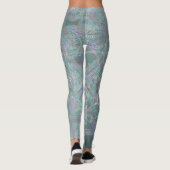 Irisierendes Schimmer Mandala Boho Chic Leggings (Rückseite)