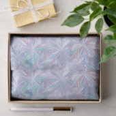 Irisierendes schimmerndes Schneeflockenmuster Seidenpapier (Geschenk)