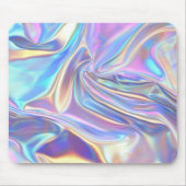 irisierendes, silbernes Metallgewebe, Aquamarines  Mousepad (Vorne)