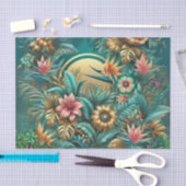 Irisierendes tropisches Dekoupage Paper Seidenpapier (Handwerk)