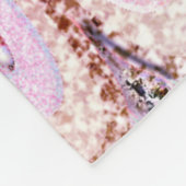 Irisierter rosa Glitzer Meerjungfrau Fischskala Fleecedecke (Ecke)