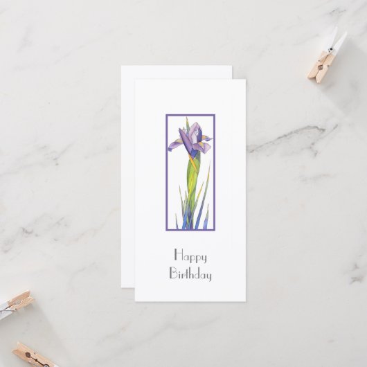 Iriskarte Karte (Vorderseite/Rückseite Beispiel)