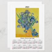 Irissen Kalender für 2023 Vincent van Gogh (Vorne/Hinten)