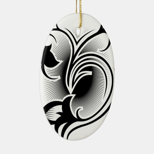 Iristätowierung Keramik Ornament (Rechts)